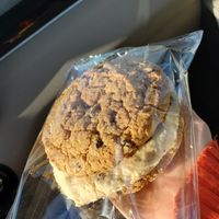 Choc.chip-stuffed cookie (sandwhiched) at Naturally Delightful in Green Bay