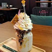 Caramel kisses milkshake.  Watery at I'm Your Vegan in Chiang Mai