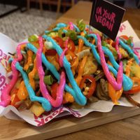 Loaded fries at I'm Your Vegan in Chiang Mai
