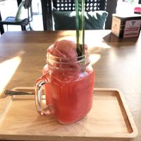 Strawberry shake   at I'm Your Vegan in Chiang Mai