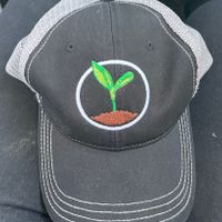 Vegan plant baseball cap  at Plantonic Cafe in Hartford