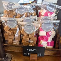 Vegan fudge at The Old Barn Coffee Shop in Auchtermuchty