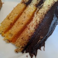Vegan Jaffa cake at The Old Barn Coffee Shop in Auchtermuchty