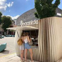 Next to the Mumok museum at Veganista Ice Cream XI in Vienna