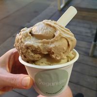 Hazelnut and peanut butter flavour at Veganista Ice Cream XII in Vienna