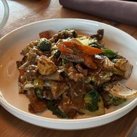 Black noodles   at Pru Thai in Clinton