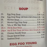 Soup  at Hong Kong Bistro in Apalachicola