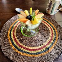 Coconut yogurt with granola and fruit  at The Seedling Vegan Kitchen at Old Joe's Kaia in Nelspruit