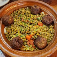 The falafel is delicious! at Blue Fez in Salem