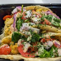 Tasty Fried okra tacos at Kales Kitchen  in Houston