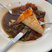 Mushroom Ragout (partially eaten...woops) at Two Sisters Cafe in Babb