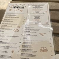 Menu   at O Croisant in Coimbra