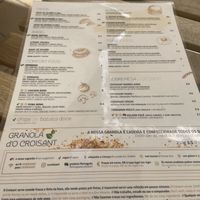 Menu   at O Croisant in Coimbra
