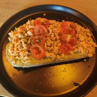 Vuna on toast at O Croisant in Coimbra