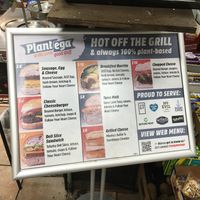 Placard outside of store. at Plantega - 1 Up Bistro in New York City