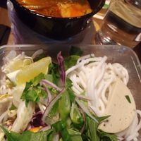 Bun Hue Spicy soup at EatHappy Vegan in Oslo