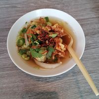 Dumpling Suppe at EatHappy Vegan in Oslo