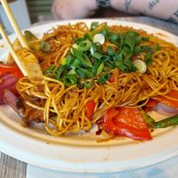 Stir-Fried Noodles at EatHappy Vegan in Oslo