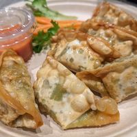 Fried dumplings at EatHappy Vegan in Oslo
