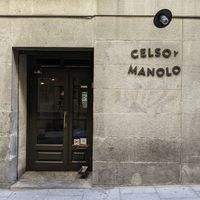 outside at Celso Y Manolo  in Madrid