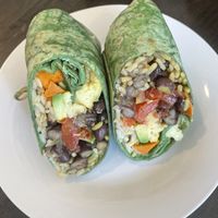 Vanderbilt burrito   at Kaffeology in Newport