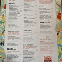 Carte principale (carte des desserts à part) at Hanoï Cà Phê - Bercy in Paris