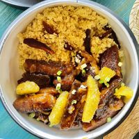 Orange beef at El Armadillo Mazunte in Mazunte