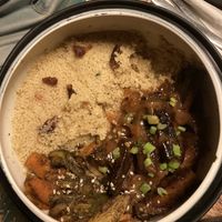 Satan with oranges And couscous￼ #Veganuary at El Armadillo Mazunte in Mazunte