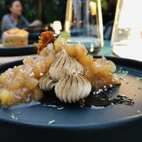 Dessert with apple, verry sweet and verry good!  at El Armadillo Mazunte in Mazunte