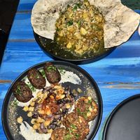 Tajine & Falafel mixed with something else I don’t remember   at El Armadillo Mazunte in Mazunte