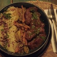 Orange Seitan at El Armadillo Mazunte in Mazunte