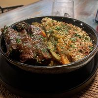 Orange Seitan  at El Armadillo Mazunte in Mazunte