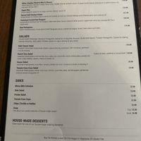 Menu  at Bare Bones in La Porte