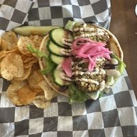 Falafel pita  at Bare Bones in La Porte
