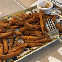 Sweet potato friess  at Bissap in Bilbao