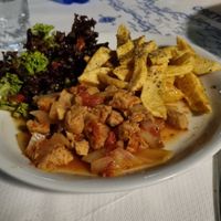 Vegan stifado at Taverna Garden  in Crete