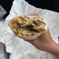 Veggie Burrito without cheese or sour cream at Rose's Taco Grill in Riverdale