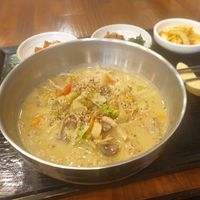 Mushroom noodles 7.5/10 would recommend at Loving Hut in Daejeon