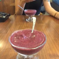 Blueberry yogurt at Loving Hut in Daejeon