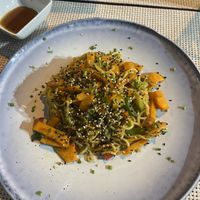 Veg and noodle dish at Omakase in Alvor