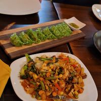 Vegan MoMo and Vegan Veggie delight at Norbu in Lancaster