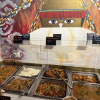 nepali fried rice, jasmine rice, and pancake are vegan  at Norbu in Lancaster