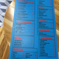 Menu as of October 2022  at Bob & Sue in Medellin