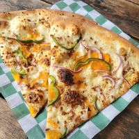 Sausage, Squash, Onion & Bell Pepper at The Hungry Sasquatch in Vancouver