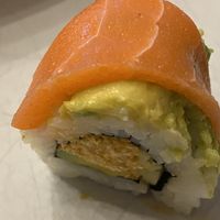 Rainbow roll up close and personal at Vegan Castle in Long Beach