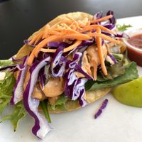 Crispy Fish Taco at Vegan Castle in Long Beach