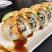 Dragon Roll at Vegan Castle in Long Beach