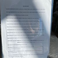 Menu at Vegan Castle in Long Beach