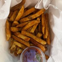 fries  #Veganuary at Vegan Castle in Long Beach
