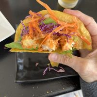 Shrimp taco  at Vegan Castle in Long Beach